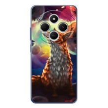 Чохли з картинкою Лисичка для Xiaomi Redmi 14R 5G (VPrint) (Лисичка в космосі)