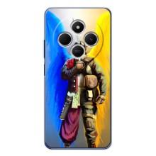 Чехол с картинкой (Патриотический КОЗАК) на Xiaomi Redmi 14R 5G – Козак с крыльями
