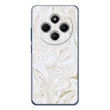 Мраморный чехол на Xiaomi Redmi 14R 5G (VPrint) – Белый мрамор