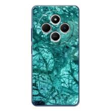 Мраморный чехол на Xiaomi Redmi 14R 5G (VPrint) – Зеленый мрамор