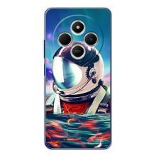 Силіконовый Чохол з принтом "Космонавти" на Xiaomi Redmi 14R 5G – Космонавт у воді