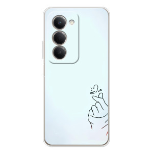 Чохол (Знак сердечка) для Xiaomi Redmi 15 5G (Сердечко на блакитному)