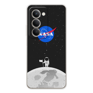 Силіконовый бампер з принтом "Наса" на Xiaomi Redmi 15 5G – Космонавт NASA