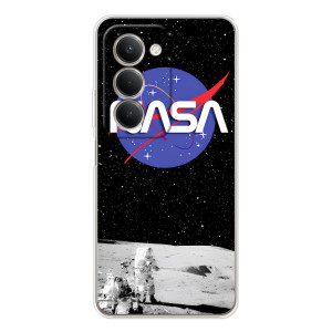 Силіконовый бампер з принтом "Наса" на Xiaomi Redmi 15 5G – Nasa на місяці