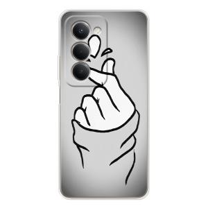 Чехол с принтом для Xiaomi Redmi 15 5G (AlphaPrint - Знак сердечка)