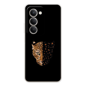 Чохол з леопардовим принтом на Xiaomi Redmi 15 5G (Леопард на чорному)