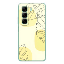 Силиконовый чехол с принтом в цветах на Xiaomi Redmi 15 5G