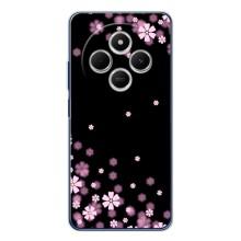 Чохол для Редмі 15 - з принтом (Дизайнерські) (AlphaPrint) (Квіти маленькі)