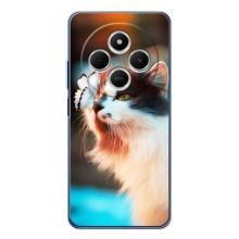 Чехол на Редми 15 с Котами (VPrint) (Котик с бабочкой)