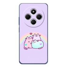 Чехол на Редми 15 с Котами (VPrint) (Радужные котики)