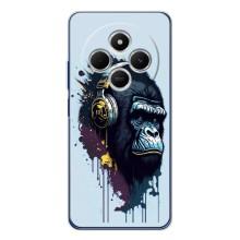 Чехол с Обезьянами Xiaomi Redmi 15 - (AlphaPrint) (Горилла в наушниках)