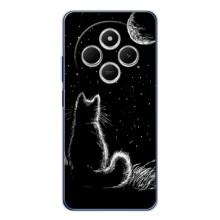 Чехол с принтом для Xiaomi Redmi 15 (AlphaPrint) Модные коты (Котик и луна)