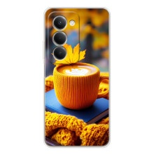 Чехол с уникальным дизайном «Осень с кофе» для Xiaomi Redmi 15 – Кофе с жёлтым