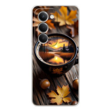 Чехол с уникальным дизайном «Осень с кофе» для Xiaomi Redmi 15 – Тёмный кофе