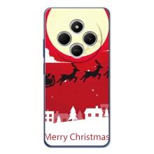 Рождественские Чехлы для Xiaomi Redmi 15 (VPrint) (Санта с оленями)