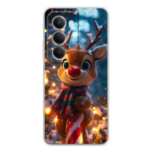 Яскравий чохол для Xiaomi Redmi 15 з Зимові Оленята – Олень з шарфом