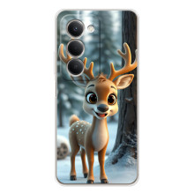 Яскравий чохол для Xiaomi Redmi 15 з Зимові Оленята – Оленятко в лісі
