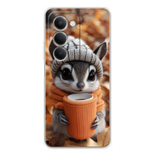 Печатный чехол «Зверята с кофе» для Xiaomi Redmi 15