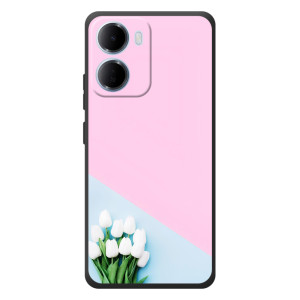 Чохли з картинкою (Тюльпани) на 

Xiaomi Redmi 15а 
 – Білі тюльпани