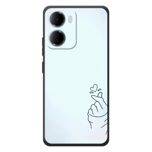 Чохол (Знак сердечка) для Xiaomi Redmi 15a – Сердечко на блакитному