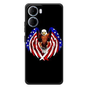Чохол Прапор USA для Xiaomi Redmi 15a (Крила США)