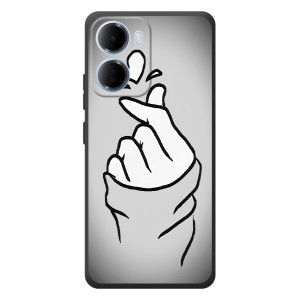 Чохол з принтом для Xiaomi Redmi 15a (AlphaPrint - Знак сердечка)