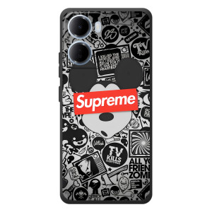 Чохол з Брендами одягу на 

Xiaomi Redmi 15а 
 – Supreme Маус