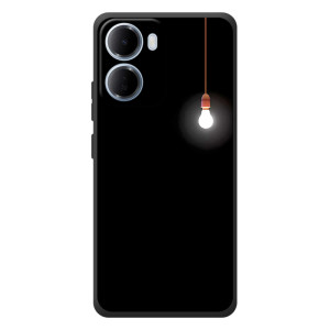 Чохол з картинками на чорному фоні для Xiaomi Redmi 15a – Лампочка