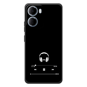 Чохол з картинками на чорному фоні для Xiaomi Redmi 15a – Плеєр