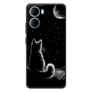 Чохол з принтом для Xiaomi Redmi 15a (AlphaPrint) Модні коти