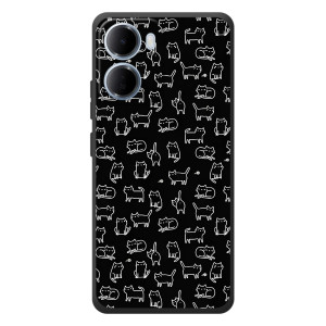Чохол з принтом для Xiaomi Redmi 15a (AlphaPrint) Модні коти