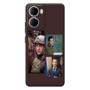 Чехол для Xiaomi Redmi 15a (AlphaPrint - с принтом Зеленского)