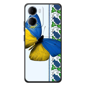 Чохол з Українською символікою на 

Xiaomi Redmi 15а 
 (Метелик)