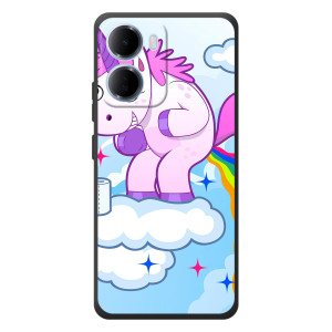 Чохол Unicorn на Xiaomi Redmi 15a – Веселка Єдиноріга