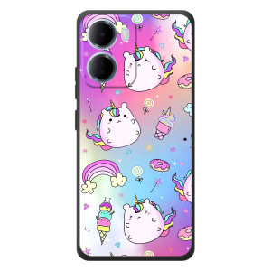 Чохол Unicorn на Xiaomi Redmi 15a – Веселка і Єдинорог