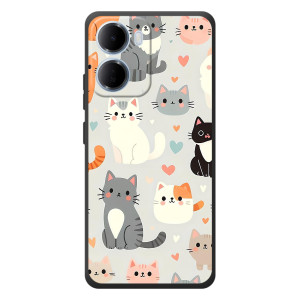Чехол с рисунком кот на Xiaomi Redmi 15a