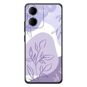 Силконовий чохол з принтом в квітах на Xiaomi Redmi 15a