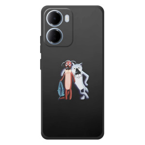 Мультяшний принт на Чохол для 

Xiaomi Redmi 15а 
 (Шо, опять)