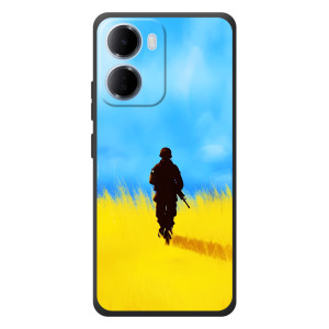 Патріотичні Чохли для  

Xiaomi Redmi 15а 
 (Солдат у полі)