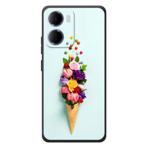 Чохли з тематикою "КВІТИ" на Xiaomi Redmi 15a (Квітка-морозиво)
