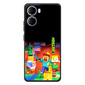 Чохли для Xiaomi Redmi 15a (Персонажі МайнКрафт) (Герой Майнкрафт)