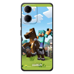 Чохли для Xiaomi Redmi 15a (Персонажі МайнКрафт) (На коні)