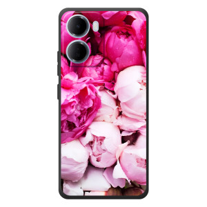 Силіконовий бампер з принтом (квіточки) на 

Xiaomi Redmi 15а 
 (Півонії)