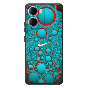Силіконовый Чохол на Xiaomi Redmi 15a з картинкою НАЙК (Найк зелений)