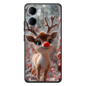 Яскравий чохол для Xiaomi Redmi 15a з Зимові Оленята