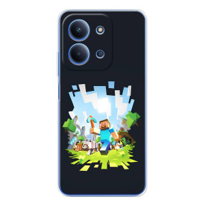 Чохол Майнкрафт на Xiaomi Redmi 15C 5g (AlphaPrint) Minecraft