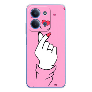 Чохол з принтом для Xiaomi Redmi 15C 5g (AlphaPrint - Знак сердечка)