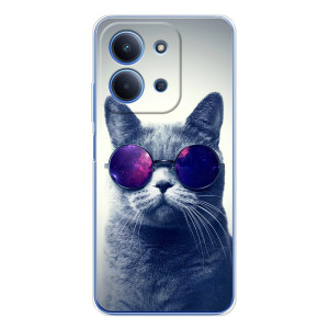 Чехол с принтом для Xiaomi Redmi 15C 5g (AlphaPrint) Модные коты