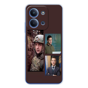 Чехол для Xiaomi Redmi 15C 5g (AlphaPrint - с принтом Зеленского)