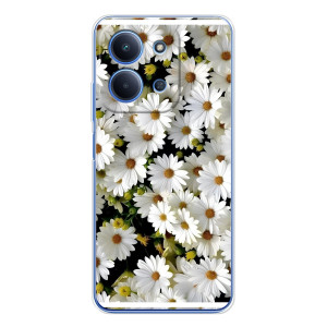 Чехол с ромашками на Xiaomi Redmi 15C 5g – Рамка в ромашках